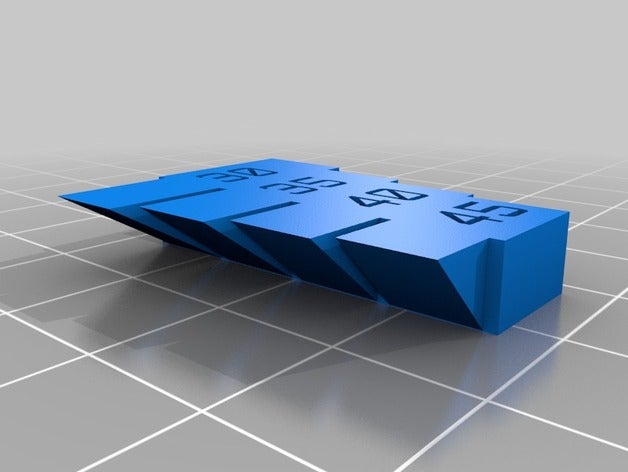 überhang test 30-45 3d-Druck-tests kundengebundene 3D print model - Mito3D
