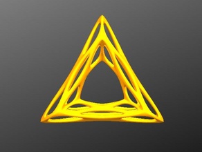 organic triangle pendant jewelry 3d print model - Mito3D