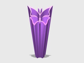 papillon vase art animal le cool les insectes imperméable à l'eau 3d print model - Mito3D