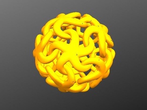 orgânicos 12 ligado pingente de estrela-do-mar jóias 3d print model - Mito3D
