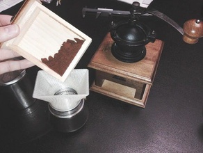 o feijão de café funil moka express cozinha e sala jantar 3dprinting ferramenta 3d print model - Mito3D
