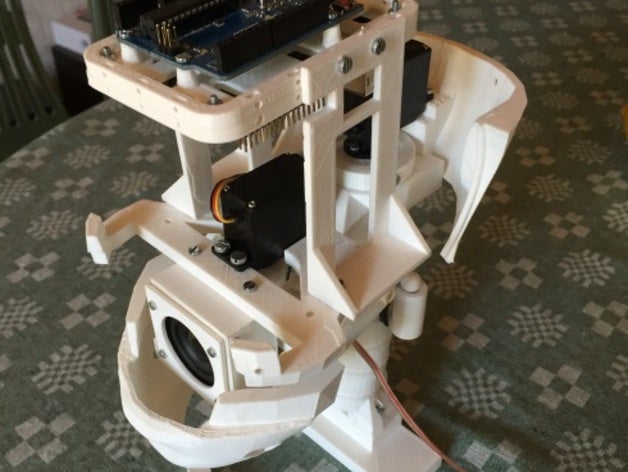 inmoov kafa değiştirilmiş Robotik 3D print model - Mito3D