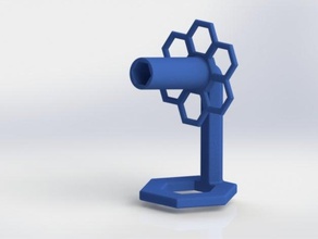hexagonal thingy spool holder art filamentchallenge filament 3d print model - Mito3D