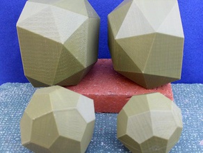 ciotole di poliedri i contenitori openscad 3d print model - Mito3D