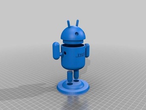 özelleştirilmiş android adam benim metin kaplar 3d print model - Mito3D