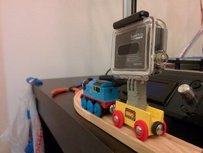 brio timelapse dolly diy cable management gopro time train 3d print model - Mito3D