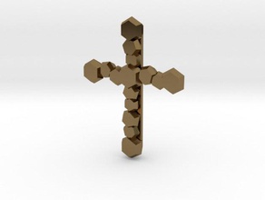 hexa pendentif en forme de croix bijoux Imprimée 3d la hexagone 3d print model - Mito3D