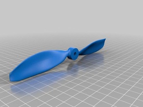printable drone propeller v2 two blade 3d printing propellers 3d print model - Mito3D