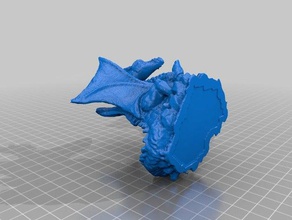 dragon scansione di prova le creature 3d print model - Mito3D