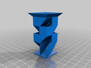 meu personalizados angular dados torre personalizado 3d print model - Mito3D