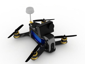 180 dimensione micro quadcopter frame r c i veicoli microquad 3d print model - Mito3D