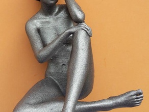 fille pierre insanlar heykel 3d print model - Mito3D