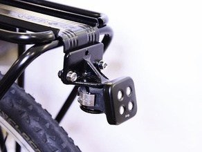 knog blinder mount topeak rear bike rack sport & outdoors adapter bikes light cyclocross led leds holder mountain 3d print model - Mito3D