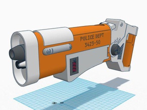 fifth element police blaster props 5th bruce willis leeloo dallas movie movies prop gun sci-fi scifi 3d print model - Mito3D