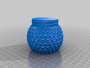 container spaceship earth style containers customized 3d print model - Mito3D