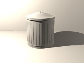 trash can industrial office carbage desktop 3d print model - Mito3D