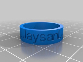 wwwjaysanluntcomau anello anelli personalizzato 3d print model - Mito3D