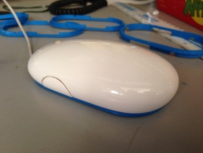 apple mouse yedek alt yüzüğü güçlü bilgisayar mac mighty fare 3d print model - Mito3D