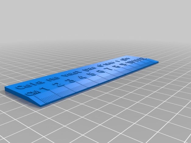 cela ne veut pas d'une r gle office su misura 3D print model - Mito3D