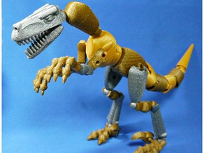 tinkerplay velociraptor a los animales dino dinosaurio 3d print model - Mito3D