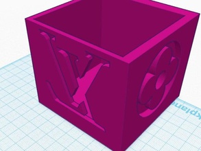 louis vuitton box Container 3d print model - Mito3D