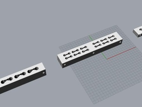 flexy-mano 2 multi-parte de la bisagra los moldes 3d print model - Mito3D