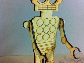 wooden lasercut robot other laser cutter model robotics 3d print model - Mito3D