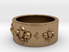 fleur anneau de la plaine taille 85 les anneaux mode bijoux l'anneau d'argent vintage 3d print model - Mito3D