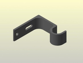 Gardinenstange Halterung Ersatz-Teile Vorhang Halter rod 3d print model - Mito3D