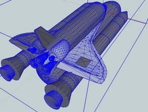 vaisseau spatial de la nasa modèles 3d d'autres l'espace d'un mois navette spatiale jouet 3d print model - Mito3D