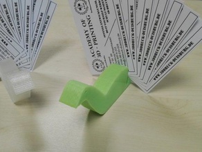 businesscard de pavo real organización tarjeta visita negocios titular la el 3d print model - Mito3D
