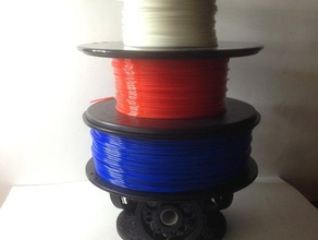 universal roller spool holder stack 3d printer accessories filamentchallenge 3d print model - Mito3D