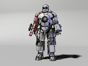 7braccio destro di iron man mark1 modello robot il ferro ironman 3d print model - Mito3D