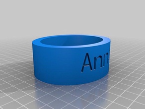 napkin ring anna bracelets customized 3d print model - Mito3D