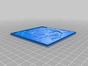 Meilen litho 2d Kunst angepasst 3d print model - Mito3D