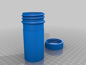 botella de tubo boxcap los contenedores personalizado 3d print model - Mito3D