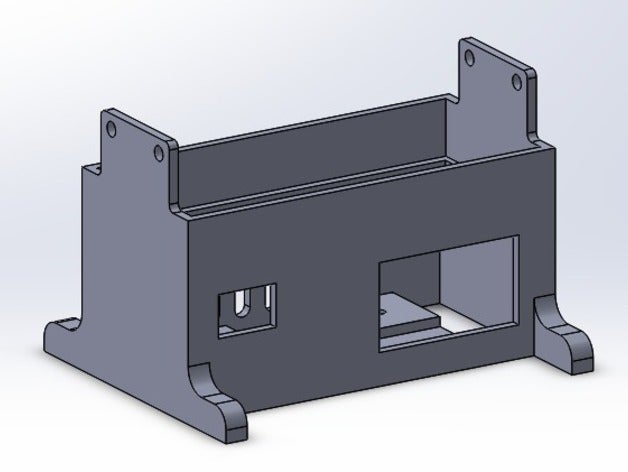 vertical power supply holder voltage current meter 3d printer accessories mount 3D print model - Mito3D