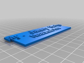 senhor hein placa de identificação personalizador sistemas os acessórios personalizado 3d print model - Mito3D