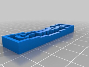 nombre3 learning customized 3d print model - Mito3D