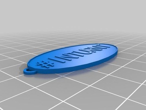 inturnt basic font keychains customized 3d print model - Mito3D