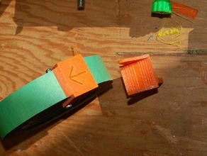 tape-cutter Armbänder masking tape Klebeband-Abroller 3d print model - Mito3D
