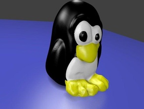 tux linux pinguin d'autres 3d blender en vedette mendel modèle penguin pla reprap jouet 3d print model - Mito3D