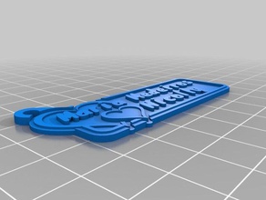 maria medeiros Anahtarlık özelleştirilmiş 3d print model - Mito3D