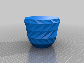 twisted flower pot outdoor Garten colorfabb 3d print model - Mito3D