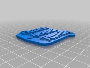 minha personalizado de várias linhas tag porta-chaves organização 3d print model - Mito3D