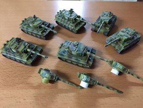 1 tank Aksesuar Kiti yok araç 15 mm bergman alevler savaş fow tankları 3d print model - Mito3D
