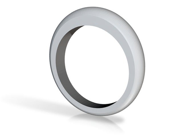 round ring size 6 rings 3D print model - Mito3D