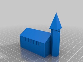 Kirche Gebäude & Strukturen Architektur Modell utechlab 3d print model - Mito3D