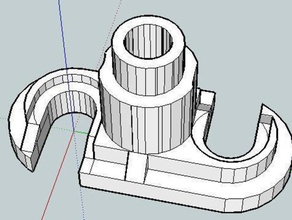 Bowdenzug-Halter am reprap andere 3d experiment extruder Teil supportless upgrade 3d print model - Mito3D