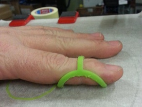 férula de inmovilización heridos dedo personalizable v10 biología assistivetech personalizador dip felixprinter entablillado la lesión el mazo medicina openscad ortopedia pip 3d print model - Mito3D